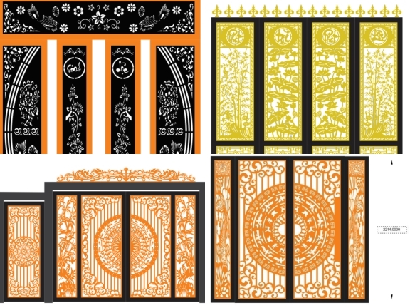 File cổng 20 mẫu 4 cánh mới hiện đại