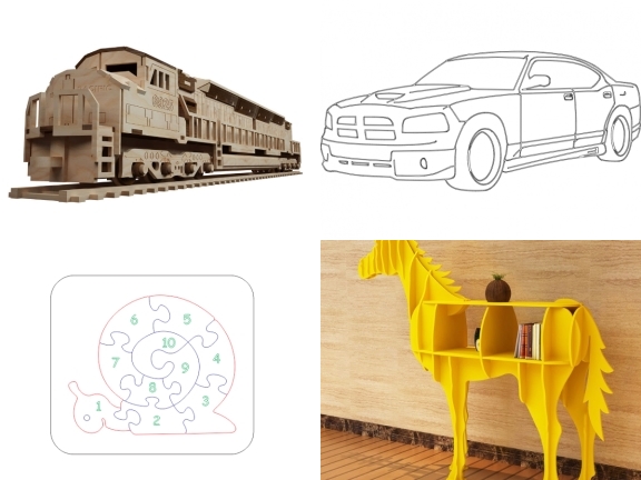 File dxf tổng hợp trọn bộ 8 mẫu Mô hình CNC đẹp