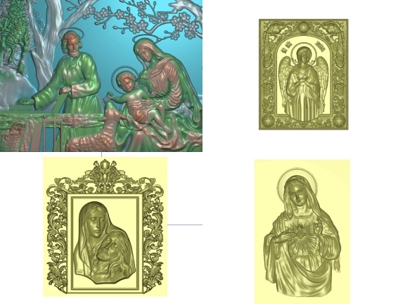 File jdpaint 6 mẫu Công giáo 3d đẹp