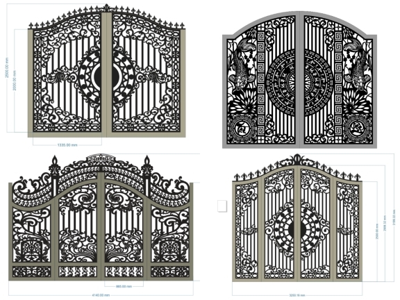 File mẫu cổng vòm hiện đại