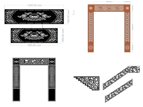 File vách ngăn CNC đẹp hiện đại giá rẻ