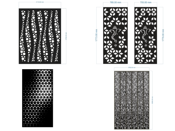 File Vách Ngăn Hoa Sen CNC Đẹp