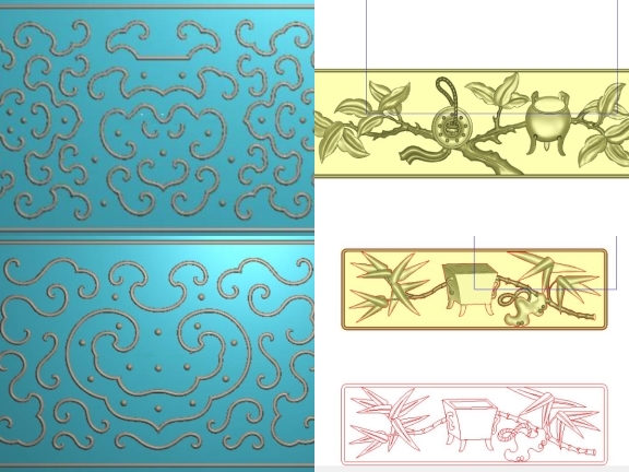 Free download 6 Mẫu hoa văn CNC