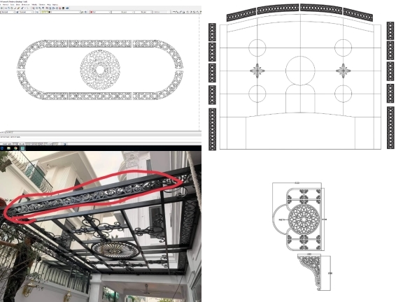 Giảm giá 10% trọn bộ 5 mẫu Mái kính CNC thiết kế đẹp mắt nhất