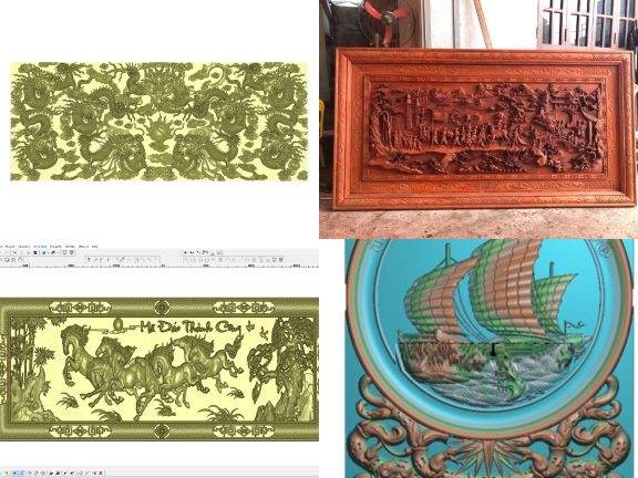 Giảm giá 15% trọn bộ 10 mẫu Tranh CNC siêu đẹp
