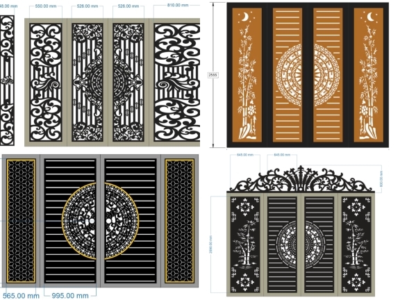 Hot 5 mẫu cổng 4 cánh hiện đại nhất