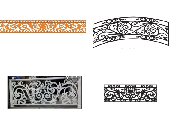 Lan can CNC hoa văn hiện đại lạ mắt