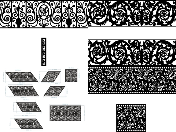BST 7 Mẫu Lan Can CNC Thiết Kế Theo Yêu Cầu