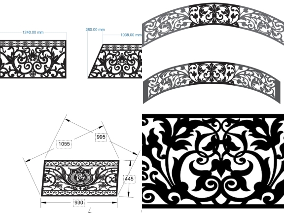 Lan Can CNC Trang Trí Ngoại Thất