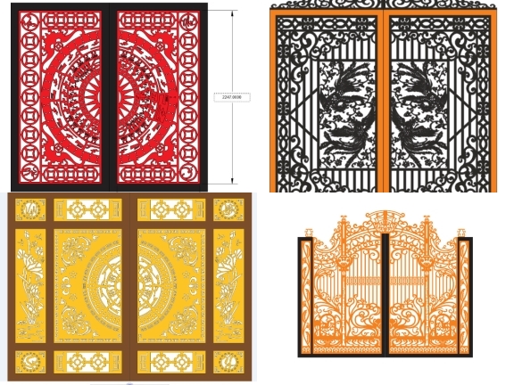 Mẫu 16 bộ cổng 2 cánh mới