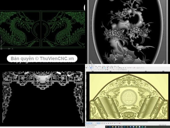 Mẫu 8 file đồ thờ CNC hoạt tiết trang trí độc đáo, bắt mắt