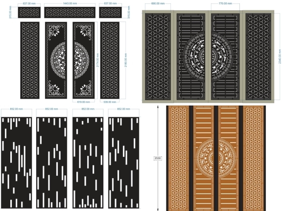 Mẫu Cổng 2 Cánh Hiện Đại