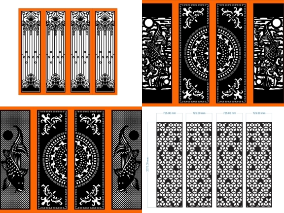 Mẫu cổng 4 cánh thiết kế đẹp nhất