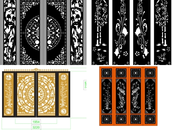 Mẫu Cổng Cây Trúc Phong Thủy