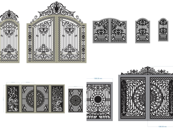 Mẫu Cổng Chính Và Cổng Phụ Hiện Đại