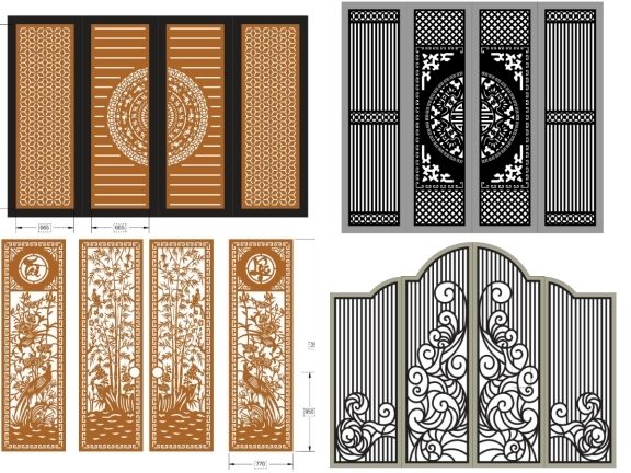 Mẫu Cổng CNC 4 Cánh Tổng Hợp Xu Hướng Mới