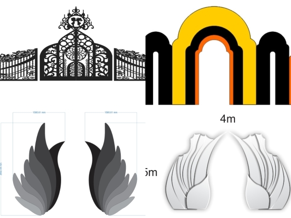 Mẫu Cổng Cưới Tân Cổ Điển Sang Trọng