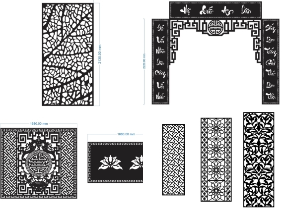 Mẫu file vách ngăn CNC độc đáo giá tốt