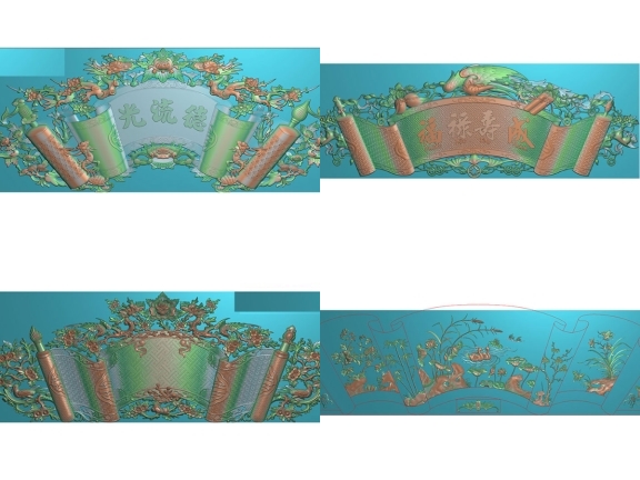 Mẫu hoành phi Jdpaint CNC hỗn hợp cho anh em lựa chọn