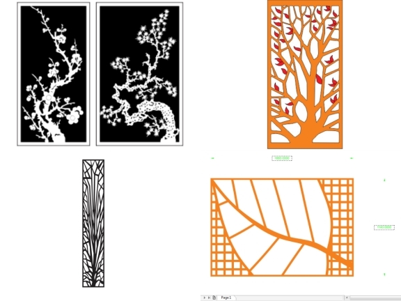 Mẫu Vách Cây CNC Hiện Đại