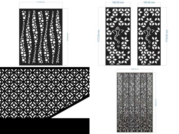Mẫu Vách Ngăn CNC Đơn Giản Mới