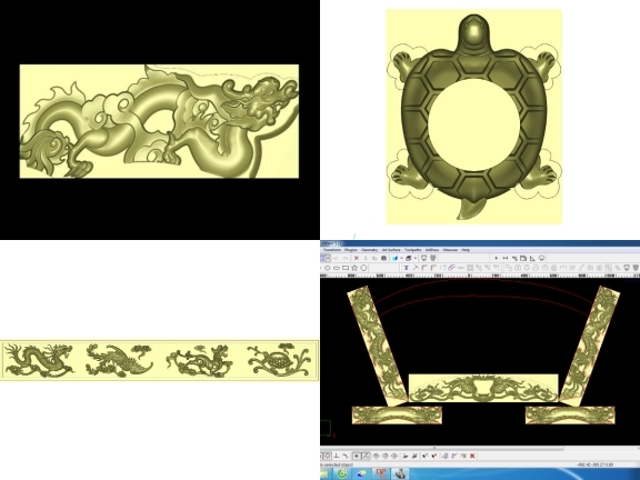 Miễn phí tải trọn bộ 6 mẫu Tứ Linh jdpaint đẹp nhất