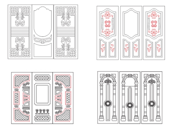 Sale 20% ngay khi tải 6 mẫu huỳnh cửa CNC file corel + autocad