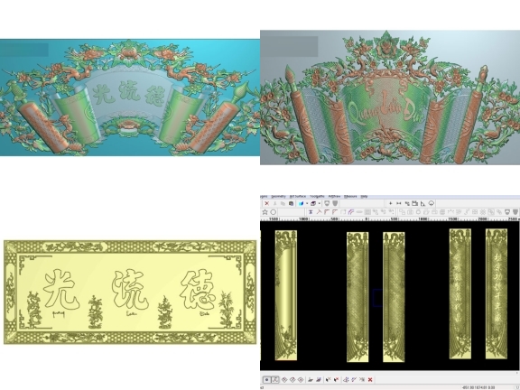 Share 6 Model Jdpaint Mẫu cnc câu đối