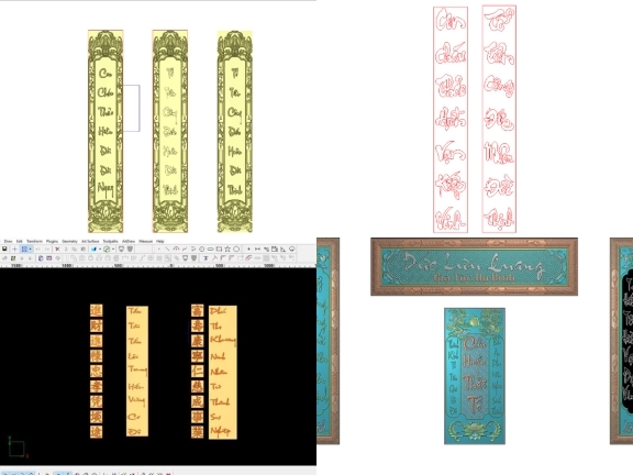 Tặng anh em bộ sưu tập 6 mẫu hoành phi CNC tải nhiều nhất