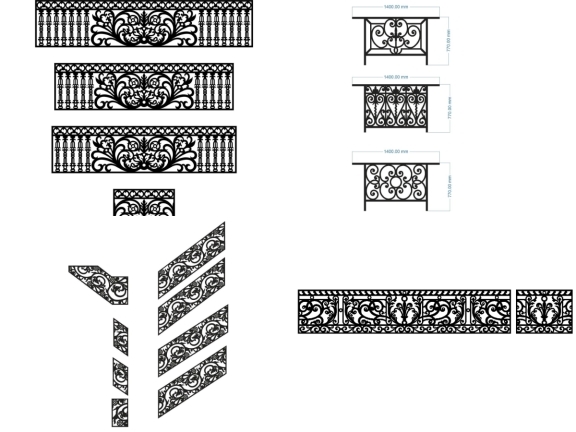 Thi công lan can CNC đẹp cho biệt thự
