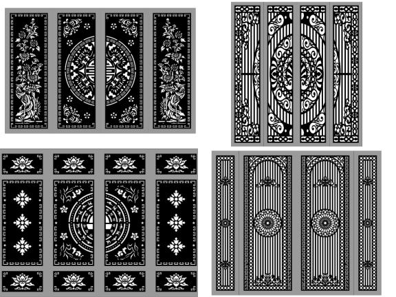 Thiết kế 5 mẫu cổng 4 cánh
