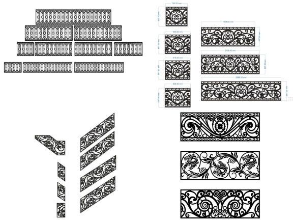Thiết kế lan can CNC sang trọng