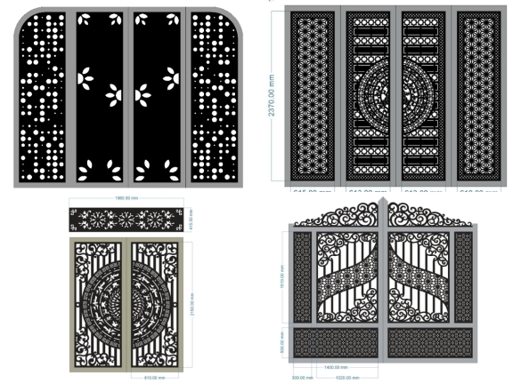 Thiết kế mẫu cnc cổng hoa mới