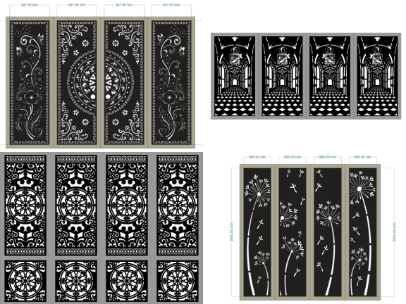 Thiết kế mẫu cổng 4 cánh mới nhất