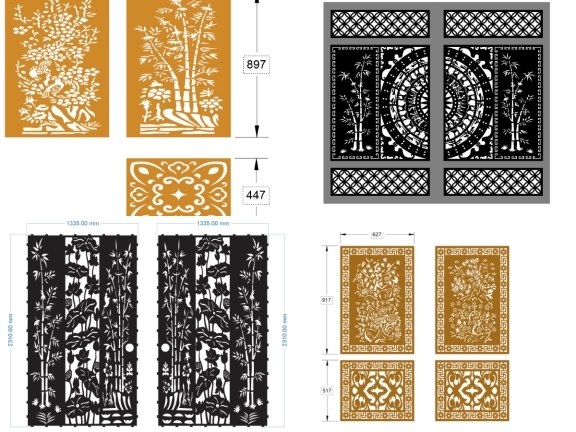 BST Tổng hợp 10 mẫu cổng 2 cánh trúc