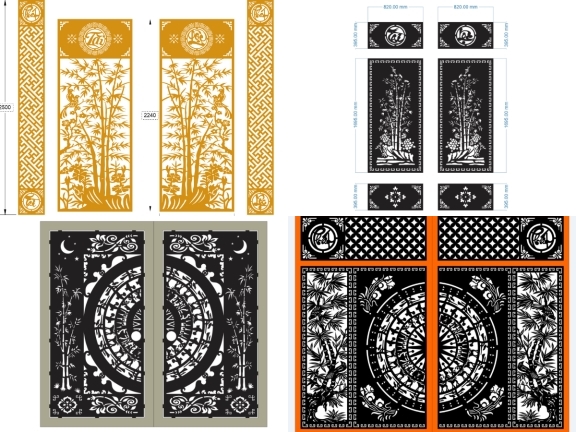 Bst Tổng hợp 10 mẫu cổng 2 cánh trúc mới