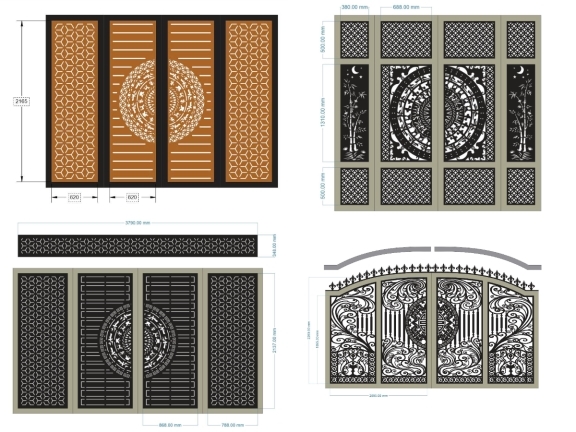 Tổng hợp 10 mẫu cổng 4 cánh trống đồng mới nhất