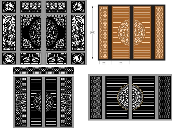 Tổng hợp 10 mẫu cổng 4 cánh trống đồng mới 2026