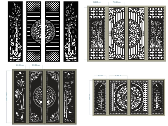 BST Tổng hợp 10 mẫu cổng trống đồng trúc