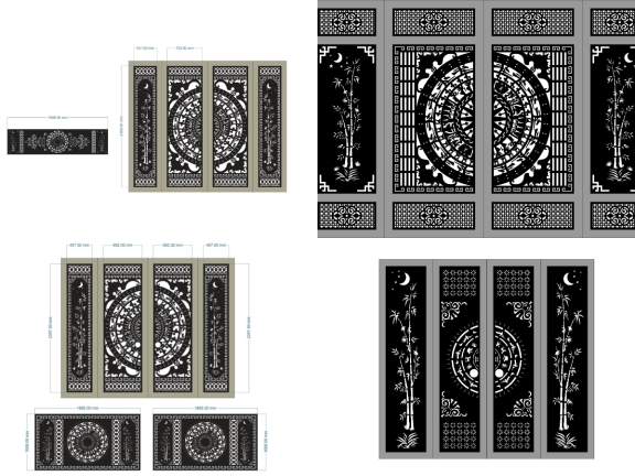 Tổng hợp 10 mẫu cổng trống đồng trúc đẹp mắt