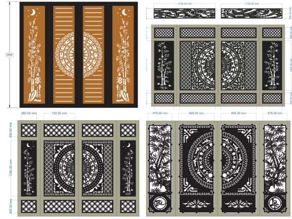 Tổng hợp 10 file cổng trống đồng trúc đẹp mắt