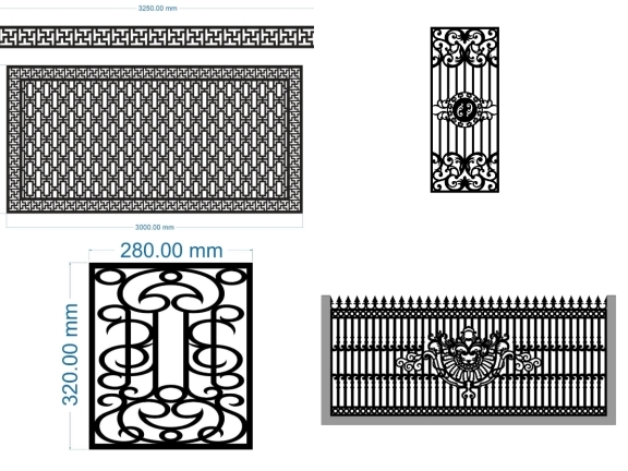 Tổng hợp 10 mẫu hàng rào hoa văn đơn giản đẹp