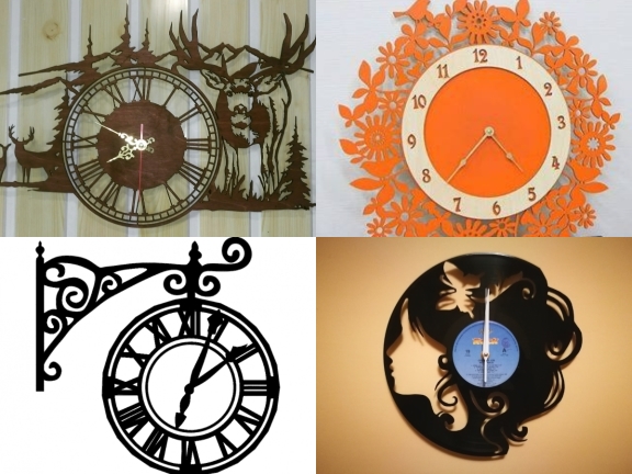 Tổng hợp 11 mẫu đồng hồ CNC file autocad