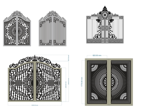 15 mẫu cổng 2 cánh mới nhất