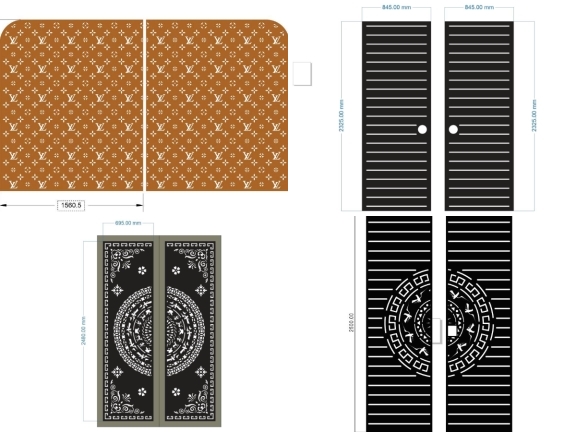 BST 15 mẫu cổng 2 cánh mới