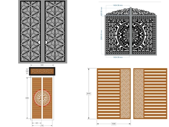 Tổng hợp 15 mẫu cổng 2 cánh mới đẹp mắt 2026