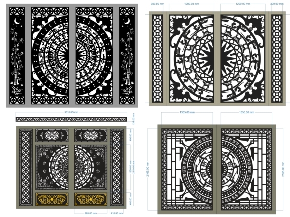 Tổng hợp 12 mẫu cổng trống đồng mới nhất