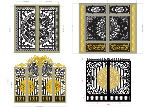 Tổng hợp 10 mẫu cổng trống đồng mới nhất