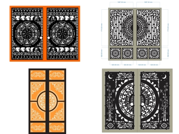 BST Tổng hợp 10 mẫu cổng 2 cánh trống đồng mới nhất