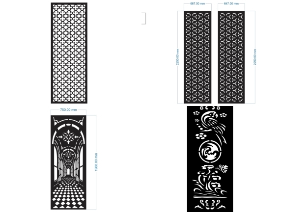 Tổng hợp 15 mẫu vách cổng giá rẻ